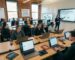 WordPress development training classroom with students learning website design on computers